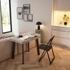 Skraut Home | Ausziehbarertisch | Multifunktionaler ausziehbarer | 260 | Für 12 Gäste | Hölzerne Beine | Moderner Stil | Zement Bild 4