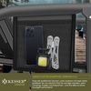 KESSER® Campingstuhl faltbar bis 160 kg | Angelstuhl Faltstuhl Klappstuhl Gepolstert mit Armlehnen | Campinglicht und Getränkehalter + Tasche mit hoher Rückenlehne | Strandstuhl mit Angelhalterung Anthrazit / Schwarz Bild 3