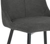 byLIVING Esszimmerstuhl 2er Set Carlo/Webstoff anthrazit/Gestell Metall schwarz/Küchenstuhl / 4-Fuß-Stuhl/Polsterstuhl/B 59, H 88, T 47 cm Bild 4