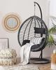 Hängesessel mit Gestell Rattan schwarz ø 97 cm TOLLO Bild 2