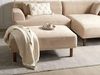 Ottomane HOLT Stoff Beige Bild 2