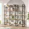 Dmora Bücherregal Albayt, Büroregal, Bücherregal, Bibliothek, 220 x 34 x 180 cm, Eiche Bild 5