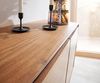 Sideboard Stonegrace 145 cm Akazie Natur 3 Türen Steinfurnier V-Fuß Bild 5