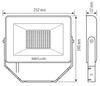 ESYLUX LED-Strahler 3000K schwarz BASICOFLTR5000830BK Bild 3