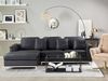 Ecksofa Leder schwarz rechtsseitig OSLO Bild 2