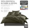 Mako-Satin Spannbettlaken dark olive 180x200cm Bild 4