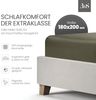 Mako-Satin Spannbettlaken dark olive 180x200cm Bild 2
