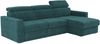 Vente-unique - VIZIR Sofa Stoff Blau - B 223 cm152 cm x H 110 cm95 cm x L 282 cm Bild 1