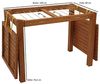 DEGAMO Gartentisch (1-St), mit Wäscheständerfunktion, 60x100 cm, Eukalyptus Bild 2