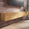 PLATAN ROOM Fernsehschrank TV-Lowboard 105/140 / 160/210 / 280 Eiche Gold Hängend Oder Stehend Matt (210 x 30 x 32, Eiche Gold) Bild 2