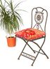 Gartenstuhl Metall Tecla 17921 Metallstuhl Stuhl Garten Vintage Eisen Nostalgie Eisenstuhl Braun Antik Bild 5