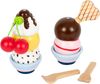 Small Foot 11815 Eistheke Fresh aus Holz, Zubehör für Kinderküche und Kaufladen, Rollenspielzeug für Kinder ab 3 Jahre Toys Bild 4