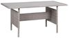 Beliani 'VITERBO' Gartentisch, Polyrattan grau, 145x80 cm Bild 1