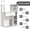 habeig Küchenbuffet Küchenschrank 146 weiß Küchenregal Küchenmöbel Buffetschrank Küche Bild 3