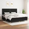 vidaXL Boxspringbett mit Matratze Schwarz 200x200 cm Stoff, Härtegrad: H2 [3142283] Bild 2