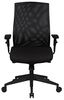 Bürostuhl Bezug Stoff Schwarz Schreibtischstuhl Design Chefsessel Armlehne Drehstuhl Polsterung 120 kg Bild 3