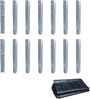 WICKEY Befestigungsanker-Set 14 Stück Winkelanker + WICKEY 3W Sandschutzfolie 250x250 cm für Spielturm, Kletterturm, Stelzenhaus und Baumhaus Bild 1