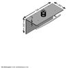 FMD Möbel - SPOT UP - Wandgarderobe mit Kleiderstange und 4 Haken - melaminharzbeschichtete Spanplatte - Hgl weiß - 72 x 35 x 29,3cm Bild 3
