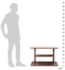 RICOO Couchtisch mit Stauraum 69 x 50 x 45 cm, Couchtisch Holz, Wohnzimmertisch für Couch Eiche Rustikal – WM094-ER, Tisch Wohnzimmer Tisch, Sofatisch, Coffee Table, Couchtisch klein, Couch Tisch Bild 5