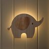 Lights4fun LED Wandleuchte Ernie der Elefant-Wandlampe fürs Kinderzimmer mit Fernbedienung & Time Bild 2