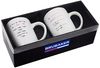Shut up! I need a coffee Tassen Set aus Keramik - Grußkarte und Geschenkpackung Bild 3