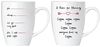 Shut up! I need a coffee Tassen Set aus Keramik - Grußkarte und Geschenkpackung Bild 1
