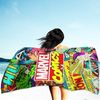BERONAGE Strandtücher Marvel Badetuch Comics 75x150 cm, 100% Baumwolle (1-St), Frottee in Velours-Qualität Bild 4