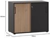Schildmeyer Schiebetürenschrank Hank, MADE IN GERMANY, Breite 100 cm Tür mit Akustikprint, abschließbar, Metallbeschläge Bild 3