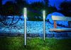 Leuchtstab Twin, 2er Set, Acrylblock mit Luftblasen, bubble tower, Akku, LED Gartenleuchte, Außenleuchte, Wegeleuchte, Stehleuchte, Erdspieß, Edelstahl, metall, wetterfest, IP44 Bild 2