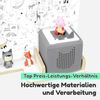 stadtecken Holzregal für Musikbox I Passend für die Toniebox und ca. 35 Tonies I Perfekte Aufbewahrung im Kinderzimmer I zum Aufstellen oder Aufhängen (Weltkarte) Bild 3