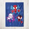 Wolldecke Spidey & Friends 130x170 cm, Sofadecke für Kinder und Teenager, MTOnlinehandel, Fleece-Decke, Überwurf, kuschelweich, passend zur Bettwäsche Bild 4