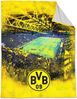 BVB Borussia Dortmund Fleecedecke Stadionprint 150x200 cm Bild 3