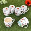 MamboCat Becher 6er Set Marie Kaffeebecher 320ml Porzellan-Tassen 6 Personen Blumen, Porzellan Bild 3