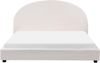 Wasserbett Bouclé VAUCLUSE 180 x 200 cm Cremeweiß Bild 4