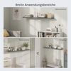WOLTU Wandregal grau, Regal Wand, Schweberegal, Regalbrett, Wandboard, mit Metallhalterung, unsichtbare Montage, für Küche Badezimmer Wohnzimmer Schlafzimmer, aus MDF, 120 x 22,9 x 3,8 cm Bild 5