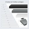 WOLTU Wandregal grau, Regal Wand, Schweberegal, Regalbrett, Wandboard, mit Metallhalterung, unsichtbare Montage, für Küche Badezimmer Wohnzimmer Schlafzimmer, aus MDF, 120 x 22,9 x 3,8 cm Bild 3