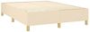 vidaXL Boxspringbett mit Matratze Creme 140x190 cm Stoff 3142414 Bild 4