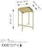 Couchtisch, 'SHB-008', 56 x 46 x 46, Gold Bild 2