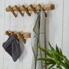 DESIGN DELIGHTS Wandgarderobe WANDGARDEROBE "KYRA 35", Holz massivholz, Ast Kleiderhaken Bild 3