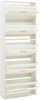 Schuhschrank Sykkylven 169x60x24 cm mit 5 Klappen Weiß [en. casa] Bild 5