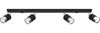 SOLLUX SL. 1067 Deckenleuchte NERO 4 schwarz/chrome Stahl 40W L: 81cm B: 5cm H: 18cm dimmbar Bild 1