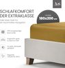Bettwaesche-mit-Stil Mako-Satin Spannbettlaken gold 180x200cm Höhe 21-30cm Bild 2