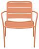 Vente-unique - MIRMANDE Gartensitzgruppe Metall Orange - B 67,5 cm x H 71,5 cm x L 60 cm Bild 4