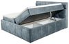 Boxbett >AVIDANO 6< 180x200 cm Liegefläche, Bezug in smoke blue - 203x123x213 (BxHxT) Bild 5