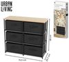 Urban Living Regal Standregal mit 6 Einschüben 75,6x29,7x68 cm 151550 Bild 2