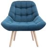 Vente-unique - LUOSTO Sessel SamtStoff Blau - B 79 cm x H 83 cm x L 87 cm Bild 4