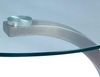 M2 Kollektion 530488 Beistelltisch Cupido, Metall Edelstahloptik, Deckplatte Sicherheitsglas klar, Durchmesser 50cm, Höhe 46cm Bild 4