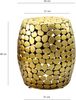 Design Beistelltisch rund 40cm aus Aluminium gold – Couchtisch Alu – kleiner Wohnzimmertisch Metall – Dekotisch Wohnzimmer Handmade Bild 3