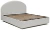 Talamo Italia - Doppelbett Corinne, Bettkasten mit Kunstlederbezug, 100 % Made in Italy, Öffnung vorne, geeignet für Matratzen 160x200 cm, Weiß Bild 3