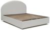 Talamo Italia - Doppelbett Corinne, Bettkasten mit Kunstlederbezug, 100 % Made in Italy, Öffnung vorne, geeignet für Matratzen 160x200 cm, Weiß Bild 4